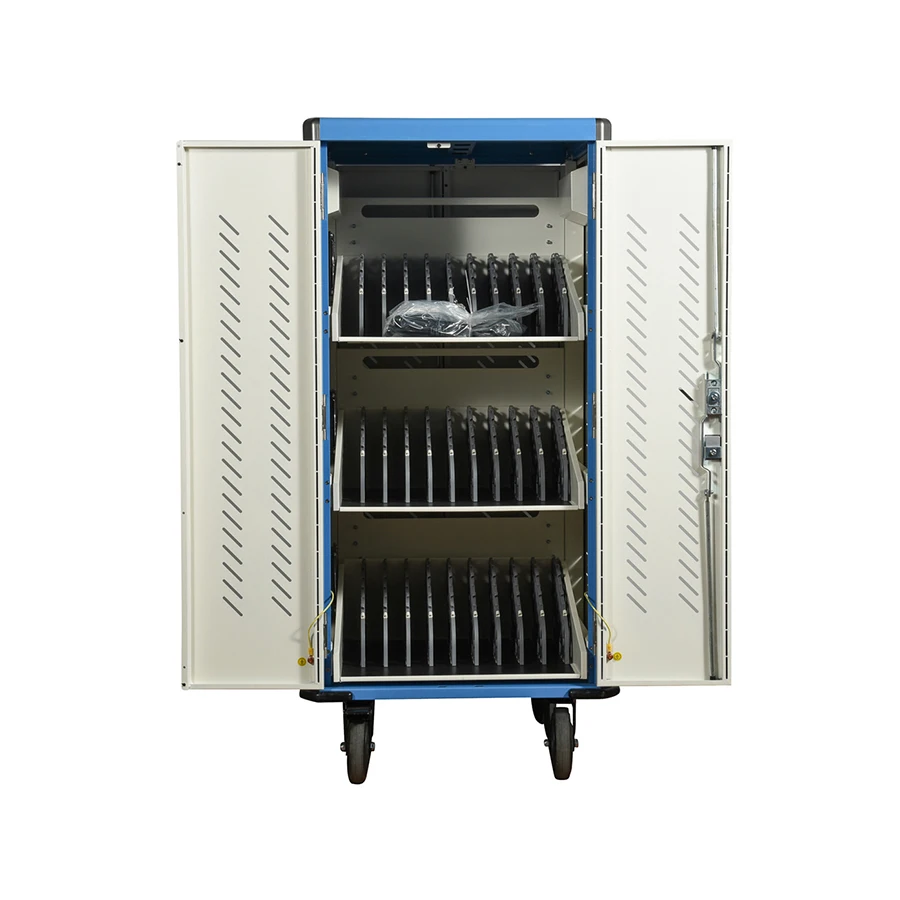 AC Type Laptop Charging Trolley, Aluminum Frame, Light Weight, 30 Slots, Argentine Socket
