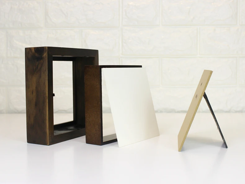 Wholesale Hot Sale Custom 5x5 8x8 Square Black 3d Deep Soft Linen Back Shadow Box Picture Frame For Decoration