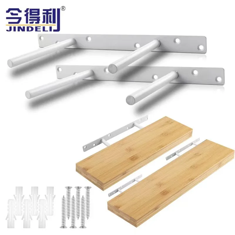 Factory custom wall hanging hardware bracket T -shaped black invisible dark installation bracket bracket plate accessories suppo