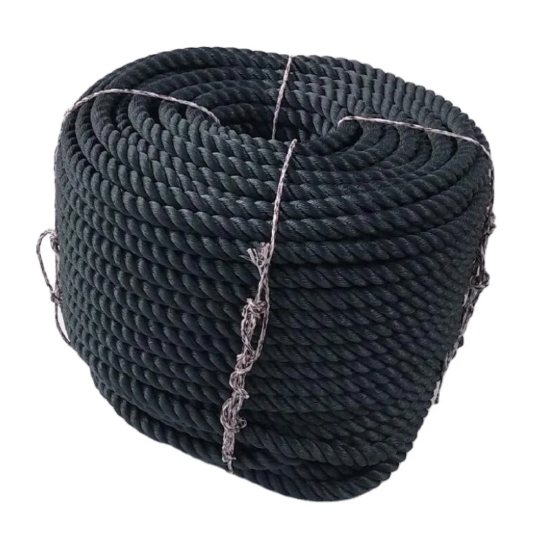 Black 16mm PP rope  marine rope for fishing