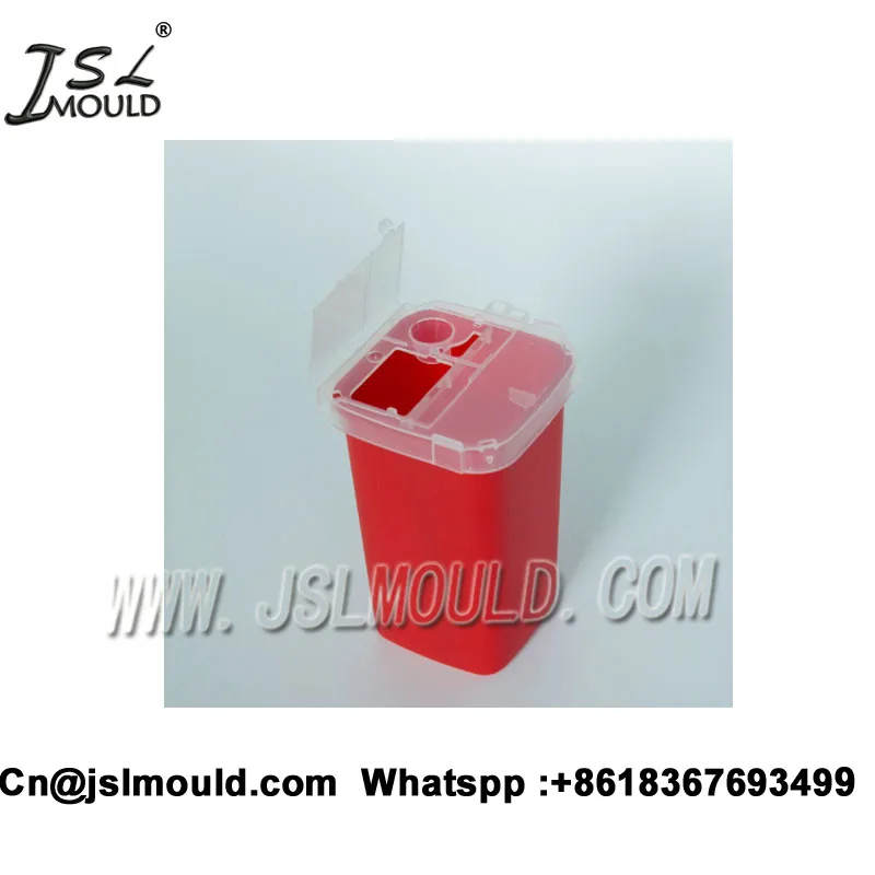 Опытный изготовленный на заказ пластиковый 1 литровый контейнер для острых предметов от производителя