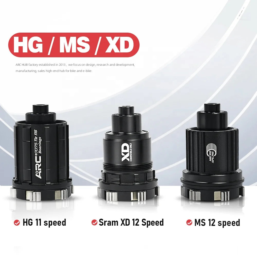 MT - 039F / R HG 8 9 10 11s 32 Holes Aluminum Alloy  Bicycle Hub 2023 New Rainbow Mountain Bike Hub ARC 6 Pawls MTB Hubs