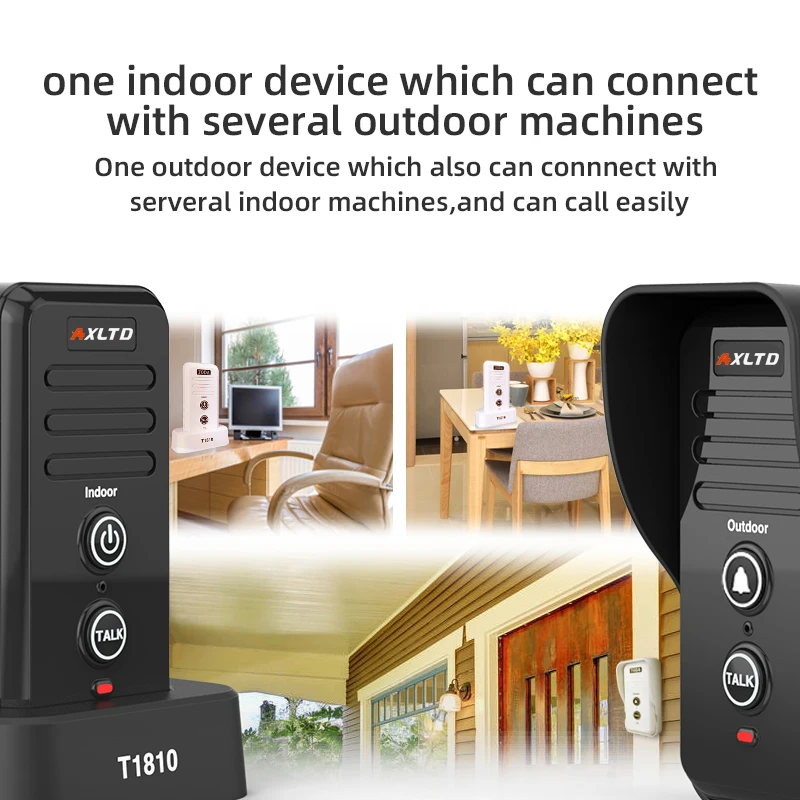 Crystal Clear Wireless Audio Intercom System Original Factory New T1810 Wireless Voice Intercom For Home And Office