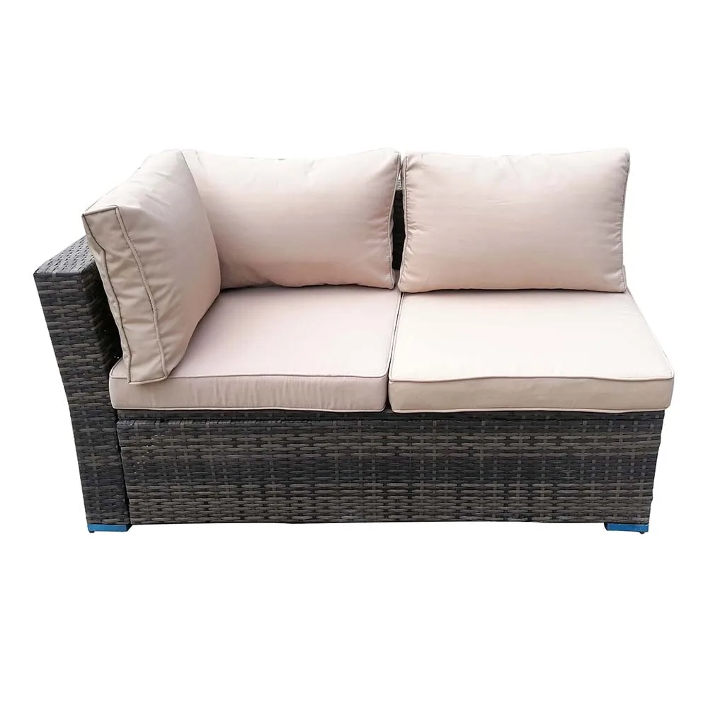 Wholesale Wicker Furniture Steel Fame Rattan Sofa Set Comfortable Popular Style Garden Leisure Outdoor Furniture with Cover