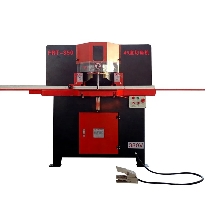 Automatic aluminum alloy  45 degree double head angle cutting machine door frame photo frame angle cutting machine