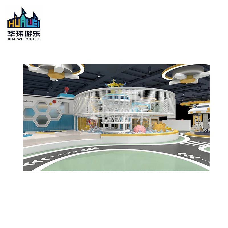 Direct Sale Luxury Commercial Naughty Castle Maze Safety Equipment Kids Indoor Playground With Climbing Wall Ball Pit