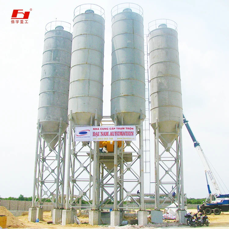HZS90 concrete mixing plant Easy installation, low cost and advanced system It can be stirred on site in the project