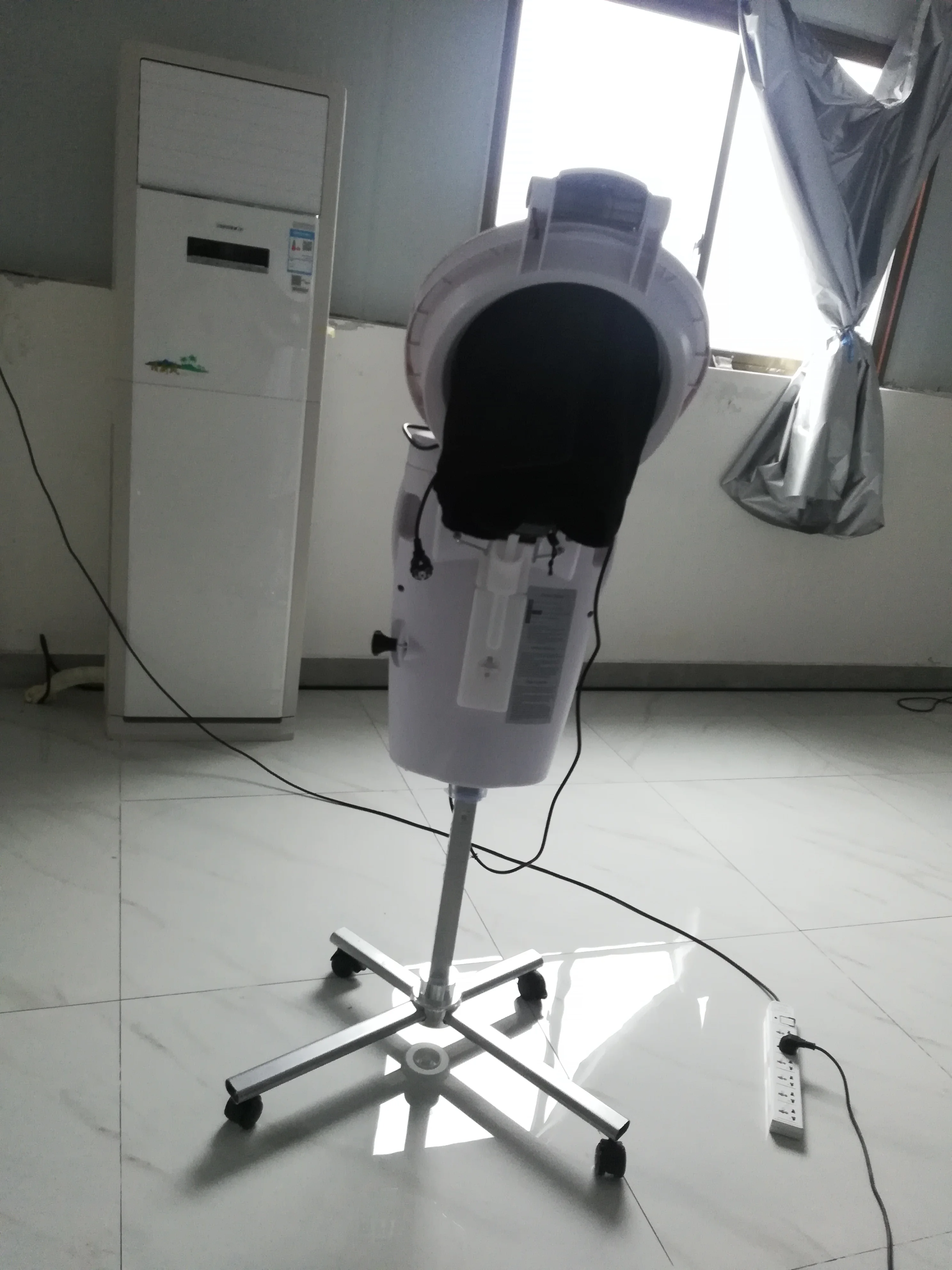 7 color LED lights nano micro mist hair steamer stand professional hair steamer machine salon equipment