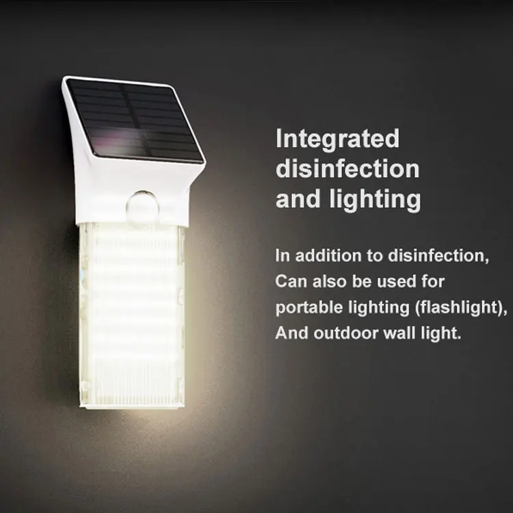 SRESKY Latest design wall light outdoor lighting rechargeable handheld solar uvc germicidal uv lamp
