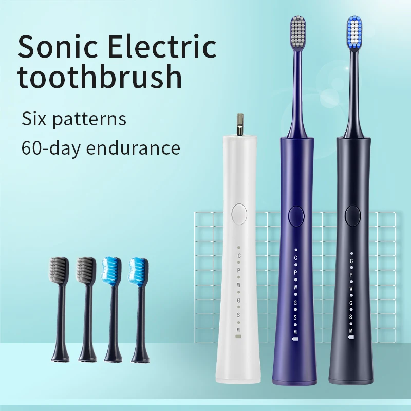 New adult electric toothbrush rechargeable ultrasonic vibration soft bristle whitening toothbrush home smart couple toothbrush