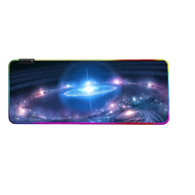 Gamer Desk pad Natural Rubber LED XXL Desk Mat star Gaming Mouse Pad RGB