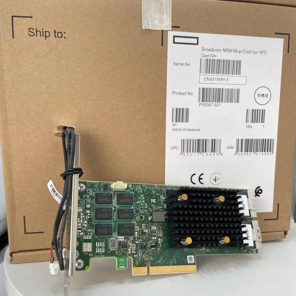 HPE Smart Array E208e-p SR Gen10 (8 External Lanes/No Cache) 12G SAS PCIe Plug-in Controller