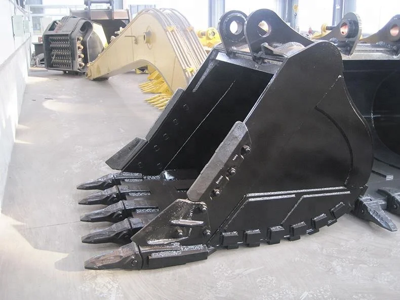 Excavator Attachments 1.8M3 Rock Bucket Pins and Bushings for DH340 Excavator Bucket  with teeth