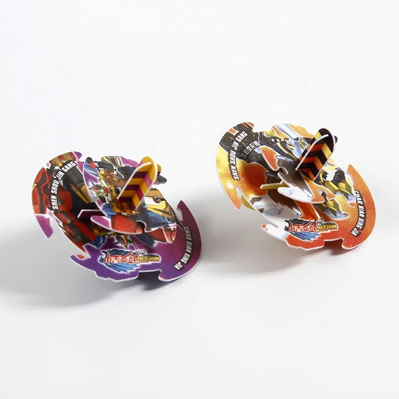 Kids Plastic Puzzle Toy Spinner 3D Puzzle Card