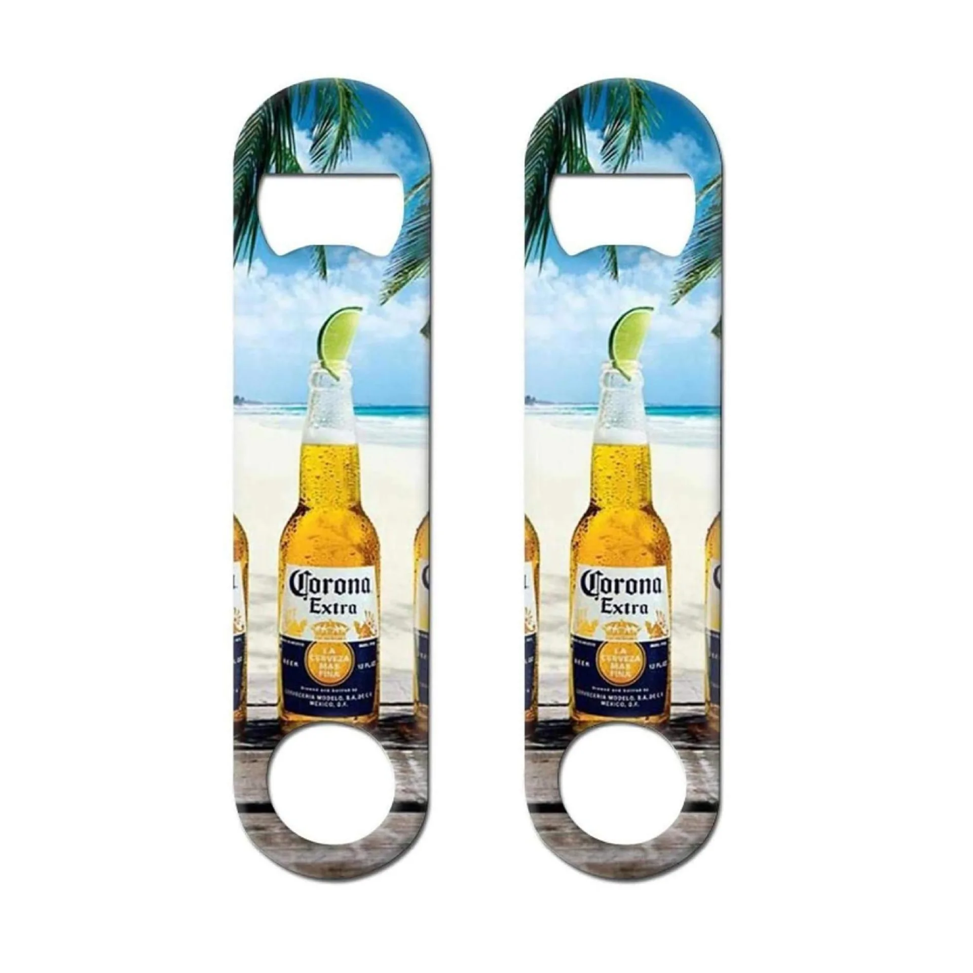 Custom Printing Promotion Metal Beer Flat Bottle Opener Stainless Steel Bar Blade Bottle Opener with Logo