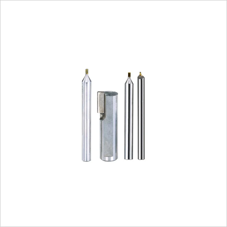 Custom MCD milling cutter Mono Diamond crystal chamfer groove boring Router bit engraving cutting tool machine aluminum copper