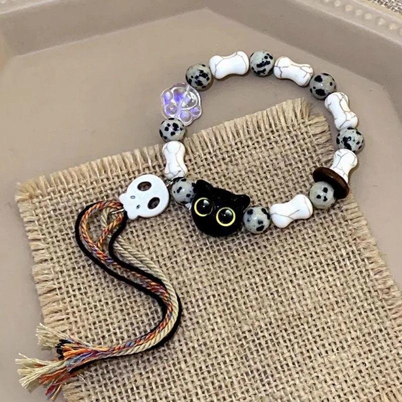skull ceramic woven rope bracelet sweet bracelet for wholesales N25212