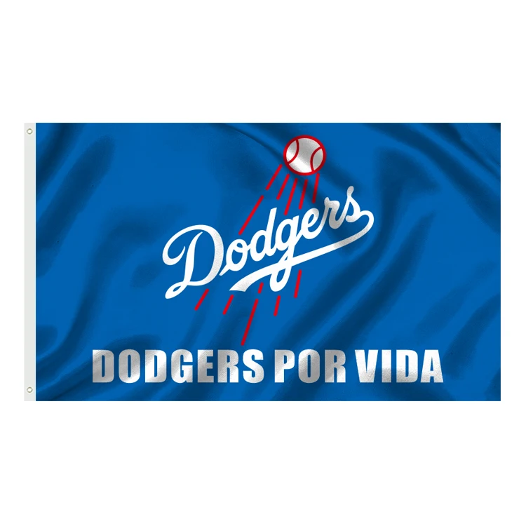 Оптовая продажа любой логотип флаг Mlb Los Angeles Dodgers MLB команды