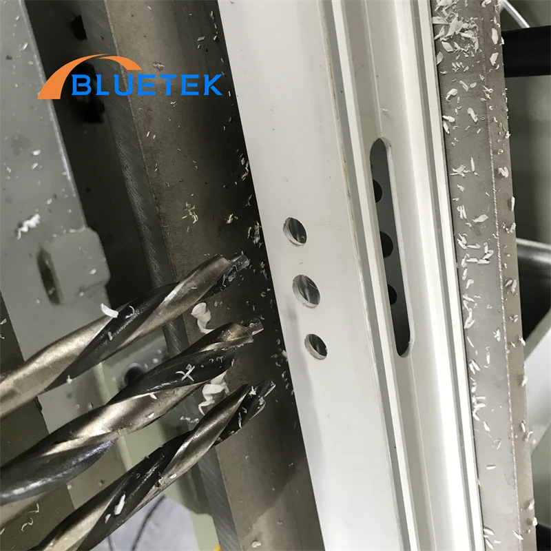 Factory Price Lock Hole Drilling and Copy Routing For PVC Door Making Machine