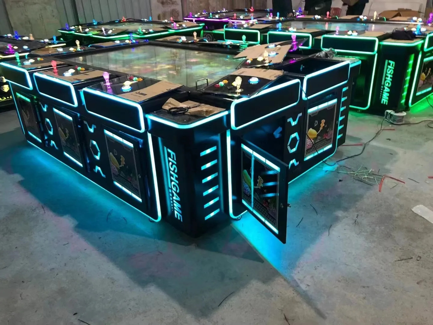 Новый 86-дюймовый 10 игроков рыбный игровой стол/игровой шкаф для рыбалки автомат