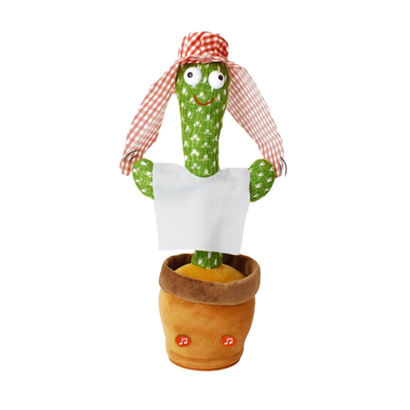 Talking Cactus Dancing Toys Speaking Repeat Electronic Rechargeable Plush Toys Twisting Singing Dancer Wireless Talking cactus