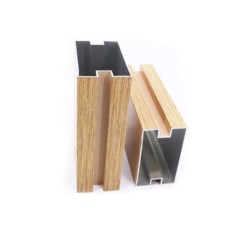 Wall Decoration High Quality Wood Grain Powder Coated Cladding Aluminum Profiles