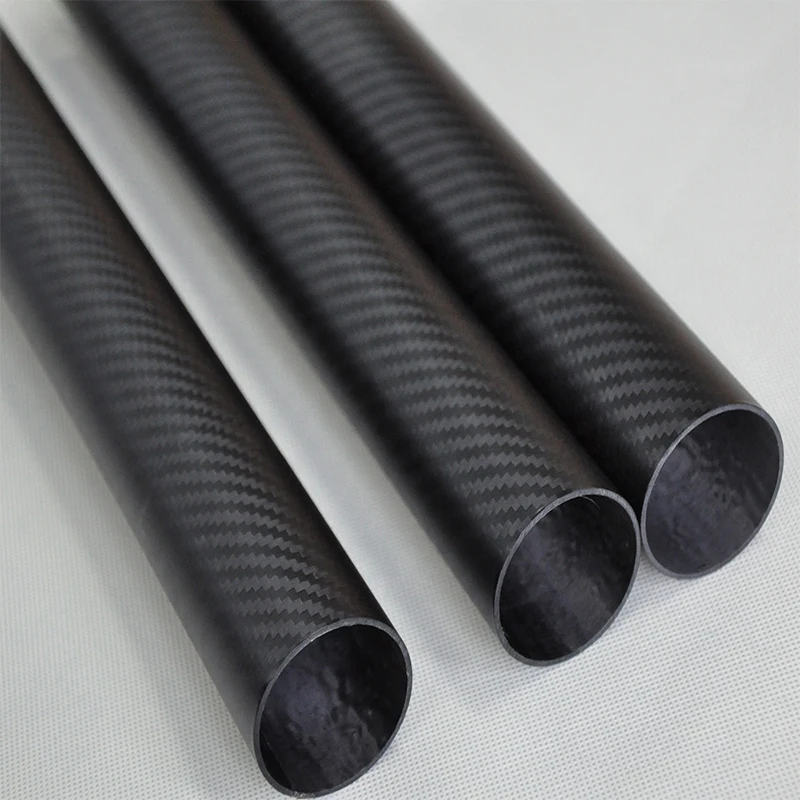 High quality customized size 3k carbon tube carbon fiber tube ski pole