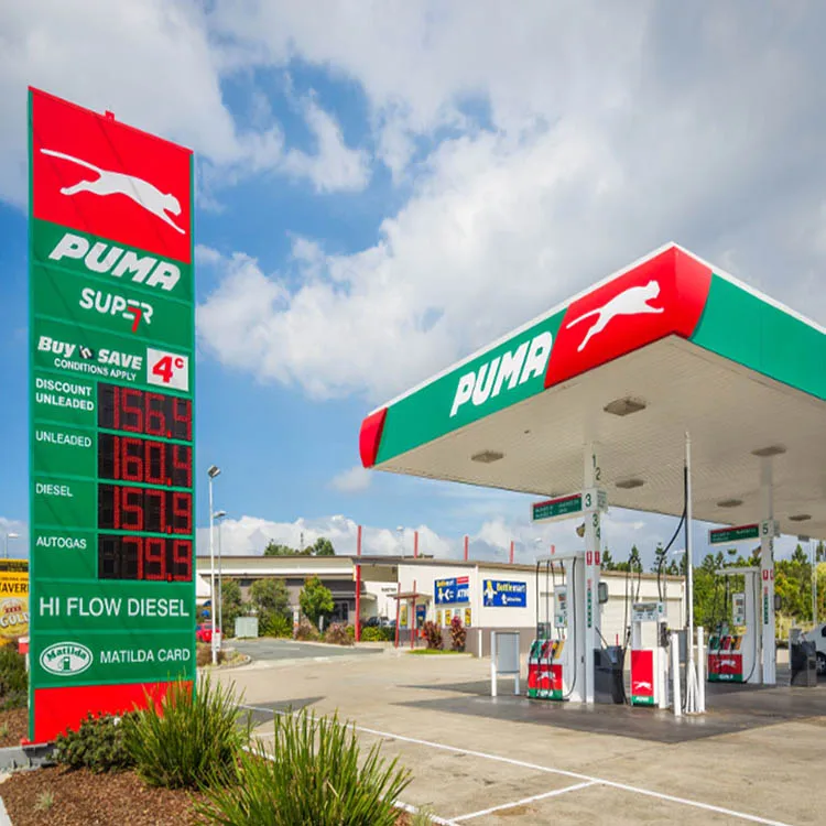 Водонепроницаемая автозаправочная станция Светодиодная доска рекламное оборудование АЗС Цена пилон знак