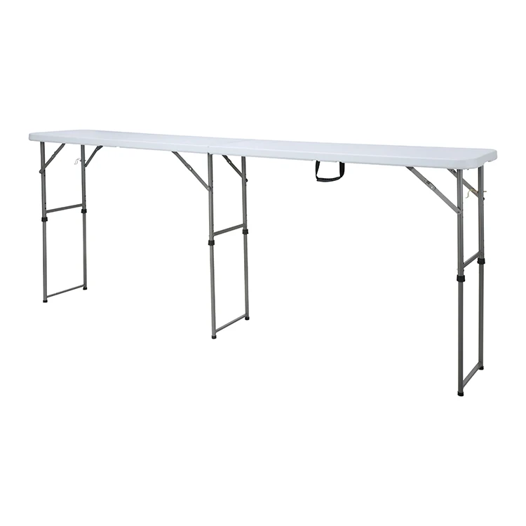  Fold in Half Tent Table Portable Plastic for Camping Travel Wholesale 264cm Length Office Furniture Desks Modern