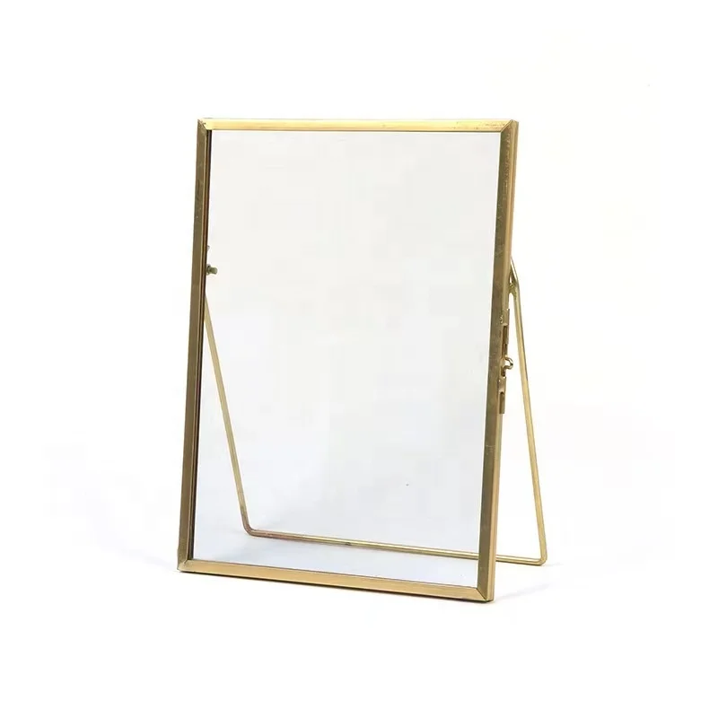 5x7 silver plated laciness display stand metal photo frame for home decor wholesale