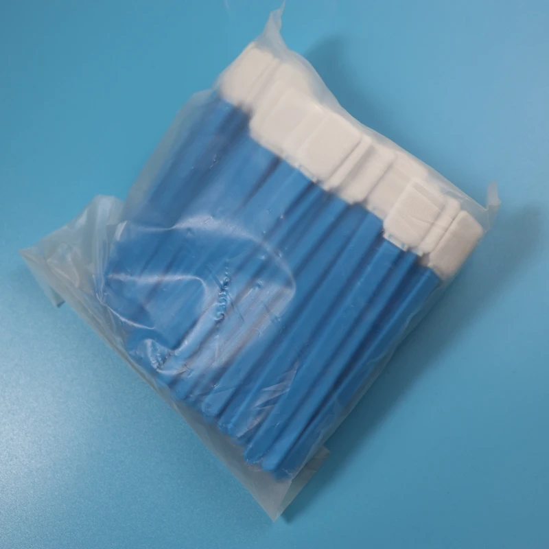 714 Lint Free PP Stick Rectangle Microfiber Cleanroom Swab for Screen Cleaning