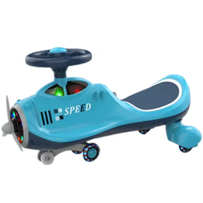 New Model Electric Scooter Ride on Car Toys for Kids to Play Black Charger Blue Toy Car Swing Car
