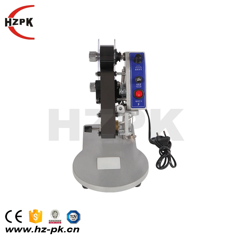 HZPK DY-8 Printing dates Thermal ribbon coding machine Thermal manual sensor coder machine