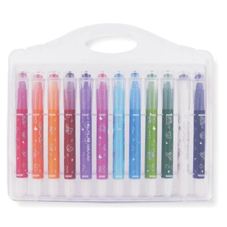 
China Suppliers Customized Color Non Toxic Crayon Silky Washable Crayon For Kids 