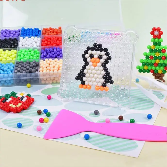 Educational DIY Magic Water Beads Toy Magic Water Sticky Bead Kit DIY Kid Educational Puzzle Toys Water Spraying Bead Crafts Toy