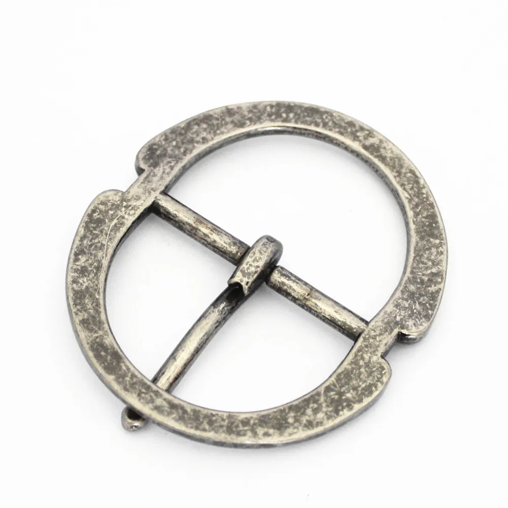 Classical Adjustable Customizable Metal Center Bar Buckle Antique Silver Metal Belt Buckle