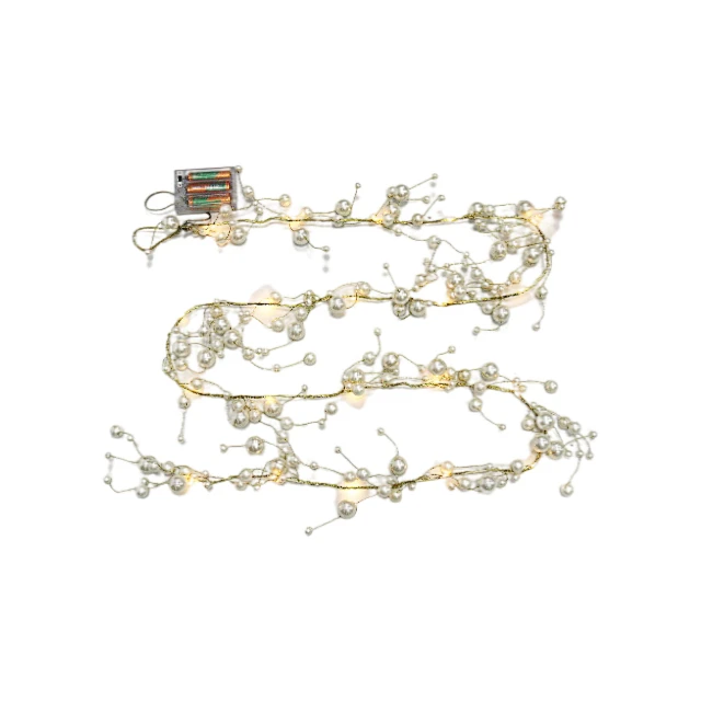 New Design Christmas Lights Acrylic Beads And Warm Color Led Lights For Home Decoration