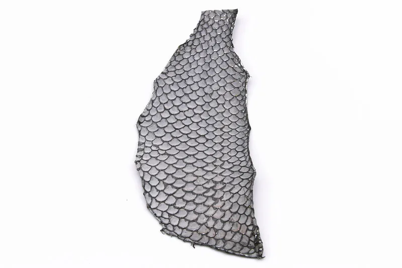 Tilapia Fish Skin Leather with silver side finish for shoes