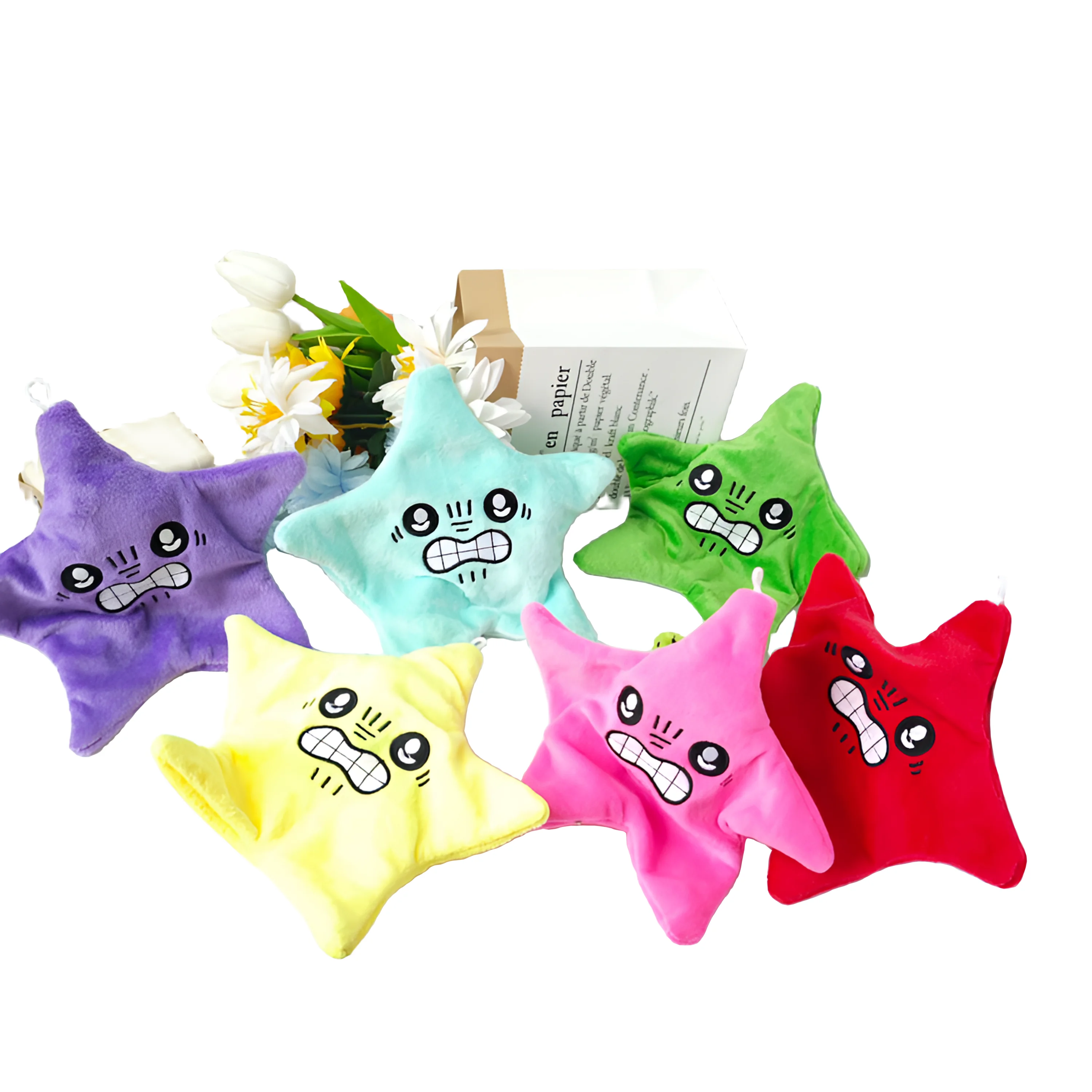 2024 hot selling chiikawa cute cartoon shooting star shaped luminous singing, dancing, talking, star plush toy