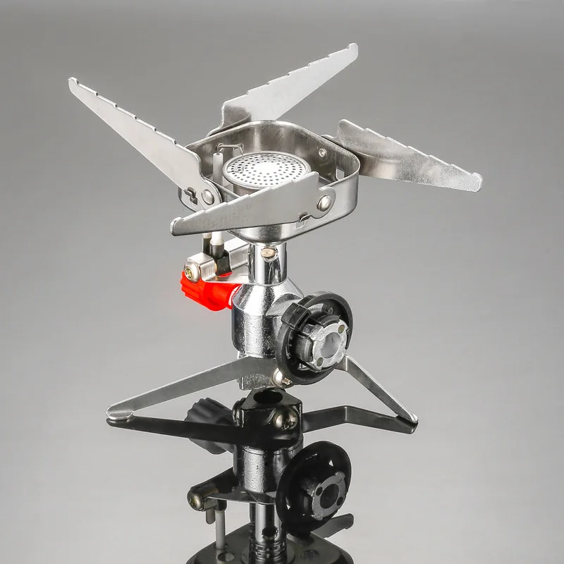 Unique Design Tourist Camping Kitchen Picnic Gas Folding Portable Outdoor Camping Stove Applicable to Long Gas Tank