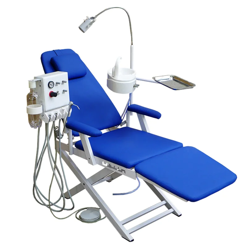 Folding Simple Dental Unit Chair Unit Dental Cart Mobile Dental Chairs Unit Price