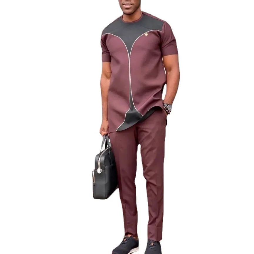 2 piece Suit Ethnic fashion design mens african clothes men clothing wholesalers in south africa