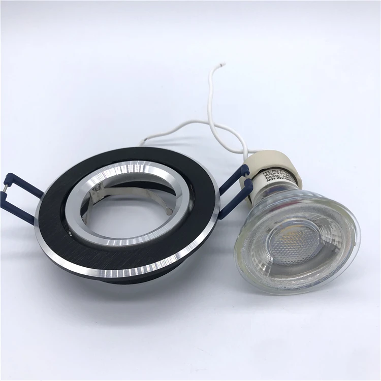 Aluminum downlight round gu10 LED Spot Light Frame MR16 GU10 spotlight Fixture