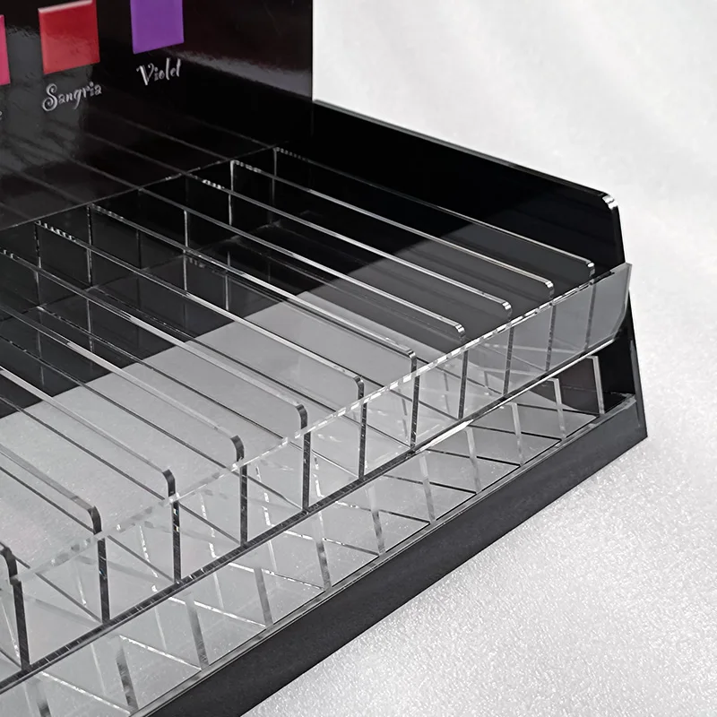 Clear Luxury Lip Gloss Vanity Holder Case Lipstick Acrylic Cosmetic Make Up Makeup Organizer Storage Box