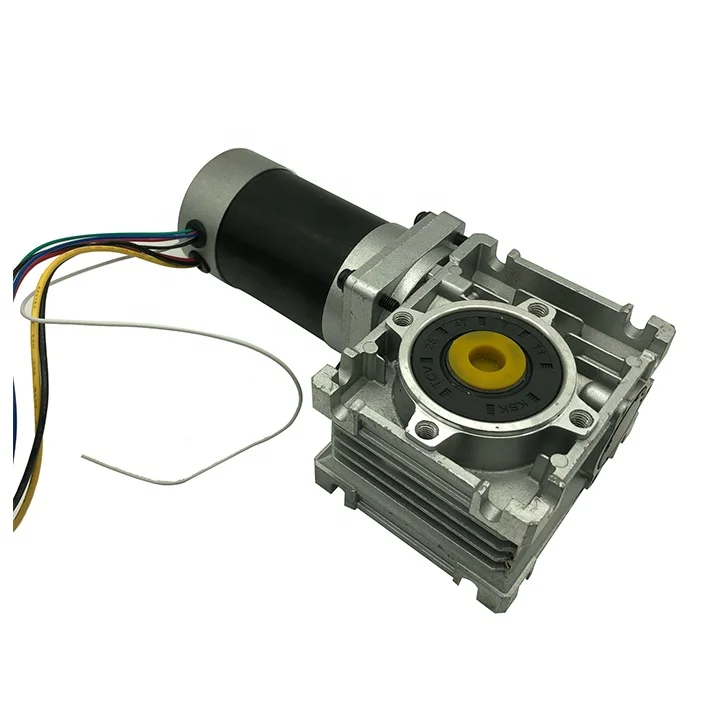 Large Torque Brushless DC Worm Gear Motor for Industrial Automation Robotics AGV Agricultural Machines