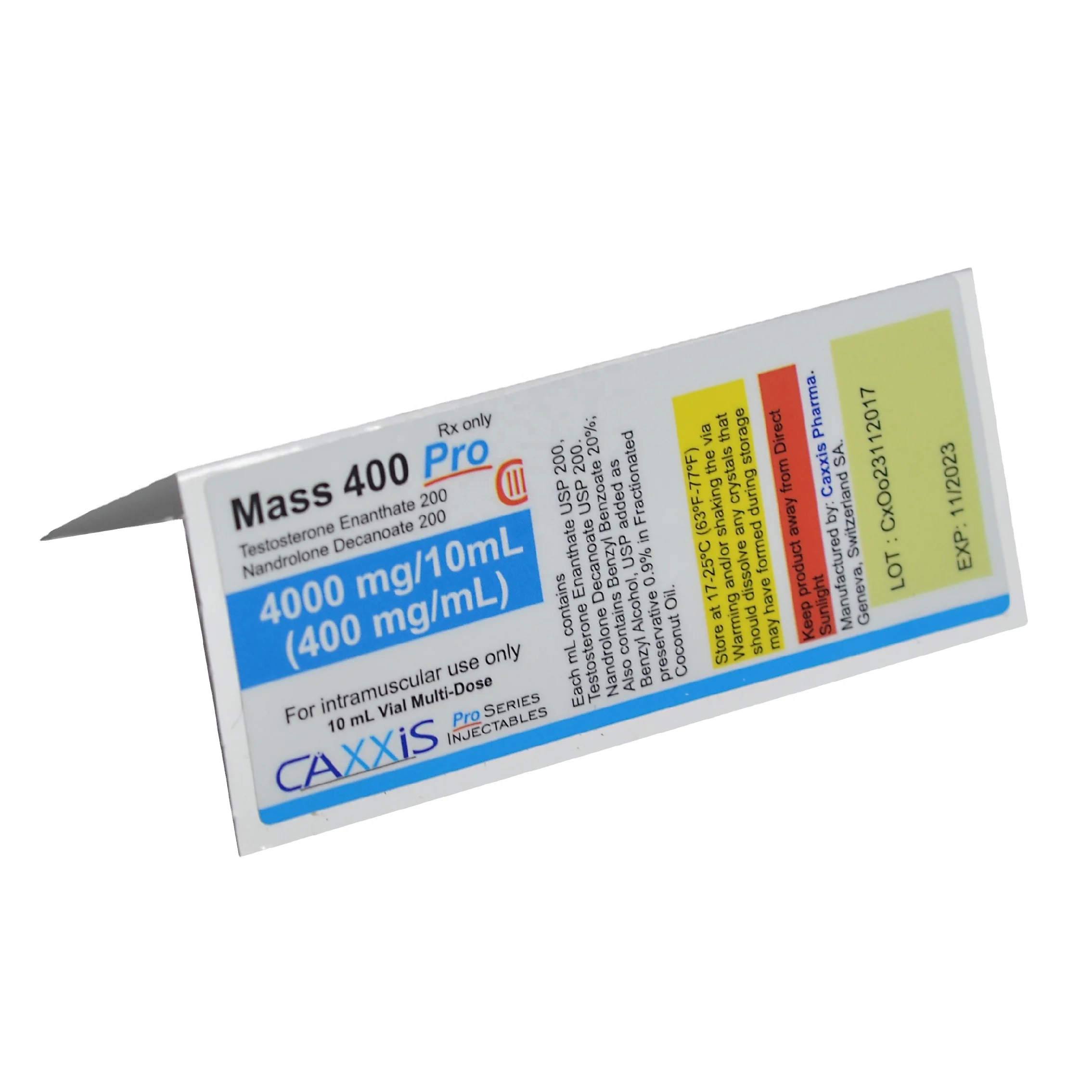 Custom Brand 10Ml Hologram Medical Vial Labels For Steroid