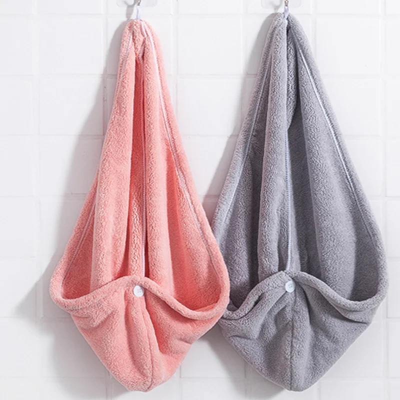 65*25cm Microfiber Hair Turban/Hair Drying Towel Wrap 300gsm Terry For Women