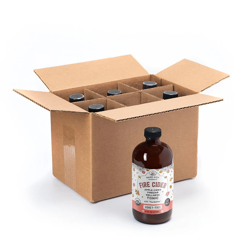 
6pk 16oz Honey-Free Fire Cider Apple Fruit Juice Spirits For Wholesale 