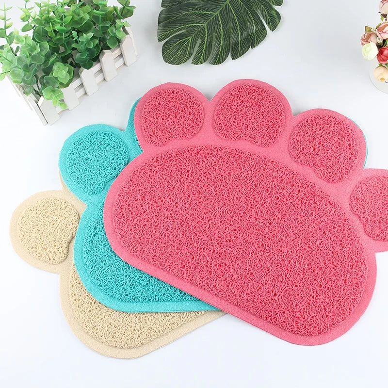 Anti slip waterproof  outdoor door floor mat cute Animal claw shape pvc Rubbeer plastic mat non-slip pet mat
