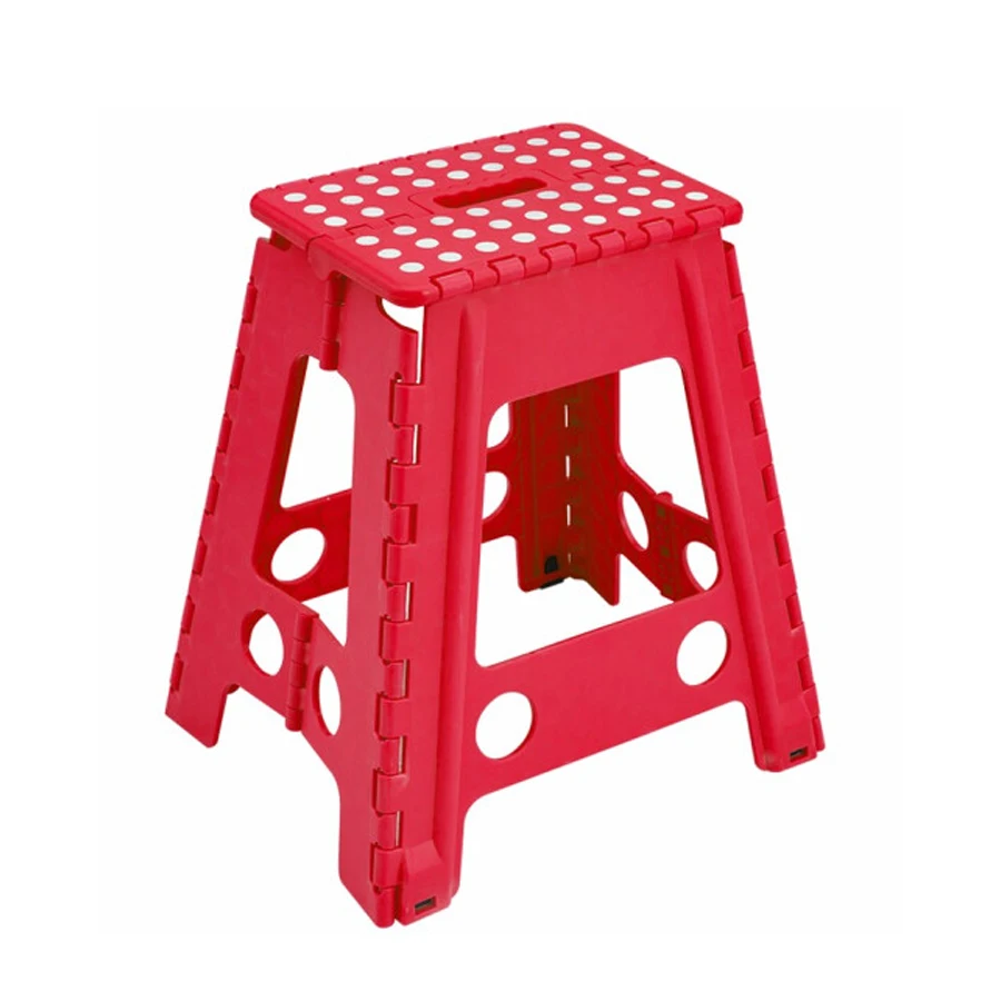 Утолщенный пластиковый складной стул, портативная маленькая скамейка для дома, 13 дюймов, экономия места, складной стул для детей и взрослых